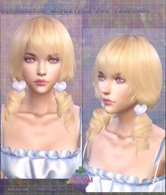 Hairstyle Art, Gyaru Hair, Bump Hairstyles, Pelo Sims, Sims 4 Body Mods, Sims Games, Pigtail Hairstyles, Sims 4 Cc Packs