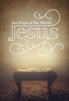 the hope of the world jesus & us is written in white on a brown background