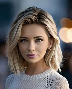 Blonde Hair Goals, Medium Bob Haircut, Blonde Hair Transformations, Belle Blonde, Medium Layered Hair, Beautiful Red Hair, Chique Outfits, Hot Hair Styles