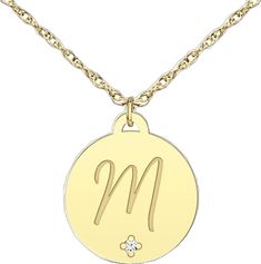 Font A, A Script, Disc Pendant, Initial Pendant, Script Font, Rope Chain, Spring Rings, Initials, Collage