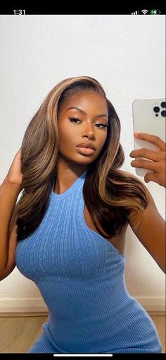 Hair Color For Dark Skin, Summer Hair Color, Hair Color Balayage, Gorgeous Hair, Balayage Hair, Summer Hairstyles, Hair Looks