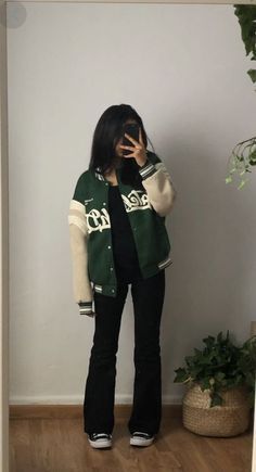 Varsity Outfit, Varsity Jacket Outfit, Varsity Jacket Women, Jacket Outfit Women, Outfit Check, Classy Fashion