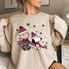 Vintage Charlie and the Snoopy Christmas Sweatshirt  Christmas Cartoon Dog Sweatshirt  Christmas Gift  Vintage Sweatshirt  snoopy christmas 2 Easy 30 day return policy Sweatshirt And Shirt Outfit, Christmas Merch, Christmas Cartoon, Snoopy Christmas, Charlie Brown And Snoopy, Dog Sweatshirt, Christmas Cartoons, Christmas Gift Idea, Sweatshirt Christmas