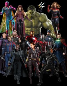 an image of the avengers movie characters