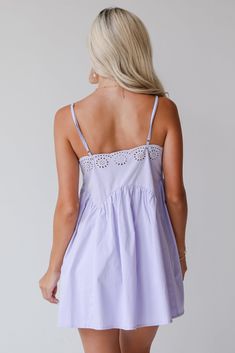 Stay cool and cute this season in the Sweetly Darling Eyelet Mini Dress! This dress features intricate eyelet embroidery, adding a touch of delicate sophistication to your wardrobe. Crafted from lightweight, breathable fabric, it's designed to keep you cool and comfortable on warm days. The flattering A-line silhouette skims the body beautifully, while the mini length showcases your legs with playful confidence. Perfect for summer outings, garden parties, or a casual day out, this cute dress is Eyelet Mini Dress, Eyelet Mini Dress For Daywear, White Eyelet Mini Dress For Day Out, Spring Cotton Eyelet Mini Dress, Summer Cotton Mini Dress With Eyelet Details, Spring Cotton Mini Dress With Eyelet Details, Casual Kimono, Eyelet Embroidery, Casual Preppy Outfits