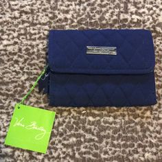 Vera Bradley Wallet Navy Nwt Blue Travel Clutch Wallet, Travel Wallet With Cell Phone Pocket In Blue, Trendy Blue Coin Purse For Travel, Versatile Blue Wallet Perfect For Gifts, Versatile Blue Wallet For Gift, Blue Wallet With Cell Phone Pocket, Trendy Blue Pouch Wallet, Vera Bradley Wallet, Navy Blue Color