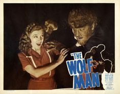 an old movie poster for the wolf man