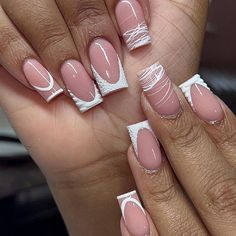 Check out these cute and fun french tip nails that you'll absolutely love and need to try! Acrylic Toe Nails, French Tip Nail Designs, Nail Tutorial, French Tip Acrylic Nails, Work Nails, French Acrylic Nails, Short Square Acrylic Nails