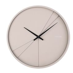 Wall Clock 'Layered Lines' Warm Grey Grey Wall Clocks, Colorful Wall Clocks, Wall Clock Digital, Minimalist Clocks, 3d Wall Clock, Contemporary Wall Clock, White Clocks, Retro Wall Clock, Oversized Wall Clock