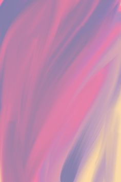 an abstract painting with pink, yellow and purple streaks on it's surface is shown in this image