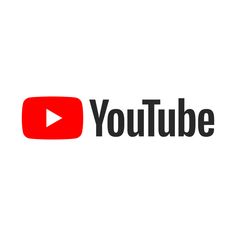 the youtube logo on a white background