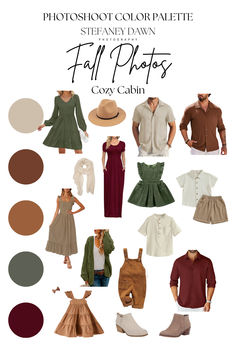 Warm and inviting fall color palette with earthy tones. Fall Colours Photo Shoot, Mustard Yellow Outfit Fall Color Combos Family Photos, Fall Theme Family Photoshoot, Fall Leaves Family Pictures, Fall Large Family Photos Color Scheme, Rustic Family Photo Outfits, Thanksgiving Family Outfits Ideas