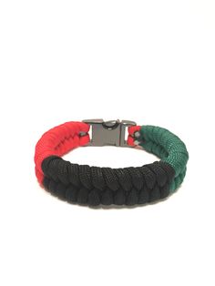 PRICES MAY VARY. High Quality Bracelet - (African American Flag) Our Fitted Fishtail 550 Paracord Bracelet featured hand-weaved with the highest quality materials. Multi-Purpose Bracelet - These tru550 bracelets are made to be worn for any occasion (fishing. hiking, hunting, camping or just simply hanging out). Sizing - For a great fit, make sure you order 1/2 inch bigger from your normal wrist size. Satisfaction guaranteed - If you have any issues with your paracord bracelet, we will exchange, Mens Bracelet Diy, African American Flag, Paracord Survival Bracelet, Mens Accessories Bracelet, African American Fashion, Paracord Survival, Mens Gold Jewelry, Diy For Men, Survival Bracelet