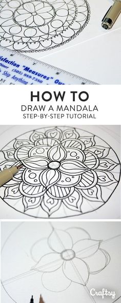 how to draw a mandal step - by - step instructions for beginners