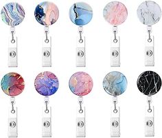 PRICES MAY VARY. SIZE&MATERIAL- Badge reel: 1.2IN (3 CM) diameter retractable reel, wire cord with 60CM/24'' extension. SMOOTH RETRACTABLE CORD- The retractable badge holder is strong and durable enough for daily use with polyester retractable cord which extends to 24inch/ 60cm long. NEVER WEAR THE SAME- We offer 3 different pattern on these badge holders, which is different from other same type products on the market. You can choose the suitable one for different clothes. Don’t worry about “dre Nursing Badge Reel, Nursing Badge, Nurse Badge Holders, School Supply Labels, Retractable Badge Holder, Id Badge Reels, Nurse Badge Reel, Nurse Badge, Retractable Badge Reel