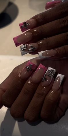 Nail Ideas Black Women, Basic Nail Designs, Basic Nail, Stunning Nails, Acrylic Toe Nails, Acrylic Nail Set, The Secret World