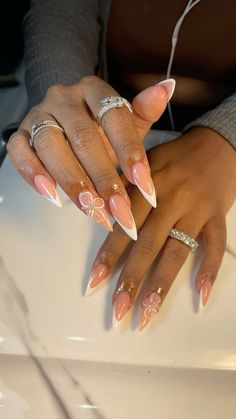 Stiletto nails, french nails Long Almond Acrylic Nails Birthday, White French Tips Almond Nails, Elegant Summer Nails 2024, Stiletto White French Tip Nails, Short Steletoes Nails, Staleto Nails Short Almond, Sharp Almond French Tip, French Tip Acrylic Nails Stiletto, Milky Stiletto Nails