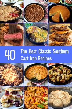 the best classic southern cast iron recipes are on this list for all ages to enjoy