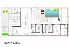 the floor plan for a house with swimming pool