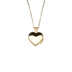 14k Heart Locket Necklace. Carry memories close with our 14k yellow gold heart locket that opens with a snap clasp to present two photos. Suspended from our signature 14k cable chain necklace, this beautiful heart locket can be engraved on the front for a personalized gift. We recommend 1 - 3 letters. Design your own engraving! Tap the button above to explore your own unique engraving options. Material: 14k Solid Gold. Dimensions: 20mm x 15mm Chain: 14k Cable Chain Yellow Gold Oval Jewelry With Heart Charm, Open Heart Locket Jewelry For Keepsake, Open Heart Keepsake Locket, Keepsake Double Heart Locket Jewelry, Heart Cut Locket For Anniversary Gift, Gold Heart Cut Locket Necklace For Keepsake, Yellow Gold Open Heart Locket Necklace Keepsake, Keepsake Open Heart Jewelry With Heart Charm, Keepsake Jewelry With Open Heart Charm