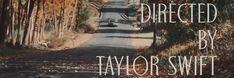 the road is lined with trees and has a quote on it that reads, i'm going to be directed by taylor swift