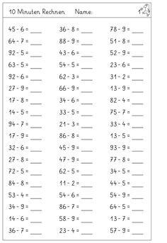 the worksheet for addition and subtractional numbers to 10 is shown