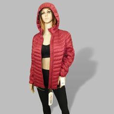 Description: Portable Style. Thanks To Its Packable Design, This Women's Heatkeep Puffer Jacket Is Perfect For Your Active Lifestyle. Product Features Size: Small Color: Burgundy Red Packable Design Folds Into Matching Bag Removable Hood Zipper Front Long Sleeves 2-Pocket Designed To Hit At The Waist Nylon Machine Wash Measurements: Shoulder To Shoulder 15“; Armpit To Armpit 19“; Shoulder To Hem 25“; Sleeves 26“. Winter Long Sleeve Packable Outerwear, Packable Winter Outerwear For Cold Weather, Packable Winter Outerwear For Outdoor, Lightweight Windproof Casual Outerwear, Casual Packable Puffer Jacket For Winter, Casual Winter Packable Puffer Jacket, Casual Packable Outerwear, Lightweight Hooded Sporty Outerwear, Red Windproof Nylon Outerwear