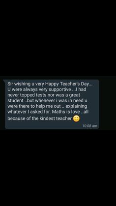 two texts that say, sir wishing very happy teachers day