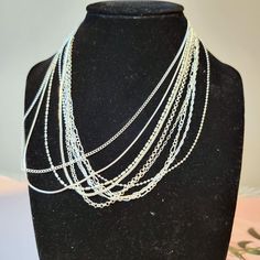 Each one is a different design 18 inches length Cheap Silver Beaded Chain Long Necklace, Cheap Silver Spiral Necklace, Newark Nj, Chain Necklaces, Pendant Necklaces, Chains Necklace, Silver Color, Necklace Etsy, Jewelry Necklace Pendant