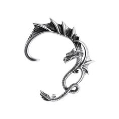 a silver bracelet with a dragon on it