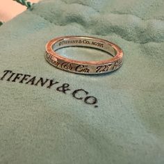 Sterling Silver Tiffany & Co Ring Size 7.5. Normal Signs Of Wear And Tarnish. This Style Was Retired Several Years Ago. Tiffany Co Rings, Tiffany Co Jewelry, Ring Size 7, Womens Jewelry Rings, Tiffany & Co., Ring Size, Size 7, Women Jewelry, Sterling Silver