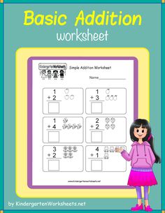 the basic addition worksheet for children