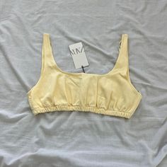 Zara Bra Top Size Xxl Condition: Nwt Color: Yellow Details : - Comfy - Can Be Worn As A Bralette Or Crop Top - Elastic Hemline Extra: - I Ship Between 1-2 Days Zara Cropped Top For Vacation, Zara Stretch Tops For Vacation, Zara Casual Beachwear Tops, Zara Summer Crop Top For Beach, Zara Summer Crop Top For Day Out, Zara Sleeveless Tops For Beach Season, Zara Crop Top For Day Out, Zara Cropped Top For The Beach, Zara Summer Beach Crop Top