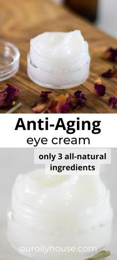 Diy Firming Eye Cream, Homemade Skin Cream Recipes, Homemade Eye Cream For Wrinkles, Natural Eye Cream For Wrinkles, Natural Eye Cream For Puffy Eyes, Natural Anti Wrinkle Skin Care, How To Make Eye Cream For Dark Circles, Homemade Skin Tightening Cream, Homemade Wrinkle Cream Skin Tightening