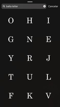 an old english alphabet is shown on the phone screen, and it appears to be black