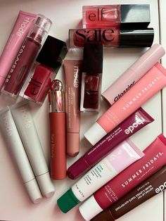 #makeup #lippies #lipgloss Lippies Collection Aesthetic, Lip Products Collection, Lippies Aesthetic, Lippies Collection, Lip Products Aesthetic, Cosrx Products, Lipgloss Collection, Freckles Makeup, Lip Gloss Cosmetics