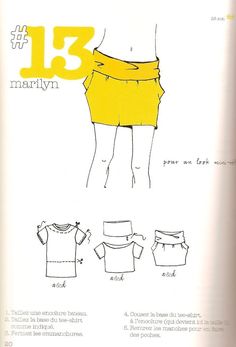 an instruction manual showing how to make a skirt