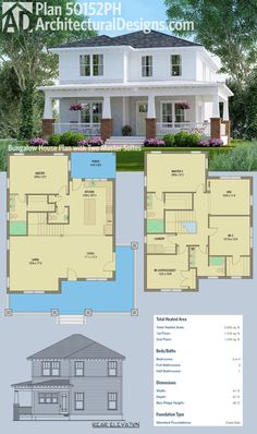 the floor plan for a two story house with an attached garage and living room, as well