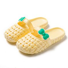 Product information: Style: Casual Popular element: bow Upper Material:PVC Sole Material:PVC Lining material: PVC Size Information: Packing list: Slippers*1 Pair Product Image: Beach Slippers Flip Flops, Bow Braid, Sandal Slippers, Basic Sandals, Toe Slippers, Basic Heels, Womens Sandals Summer, Braid Designs, Fashion Slippers