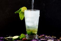 Lavender Mojito, Pina Colada Mocktail, Low Sugar Drinks, Mint And Lavender, Mojito Ingredients, Gluten Free Drinks, Mocktail Drinks, Mojito Mocktail, Recipes Drinks