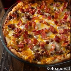 Carnivore Bacon Cheeseburger Pie - KetoAndEat Carnivore Casserole, Bacon Cheeseburger Pie, Carnivore Dinner, Carnivore Snacks, Carnivore Pizza, Carnivore Lifestyle, Breakfast Pizzas, Caveman Diet Recipes, Keto Carnivore