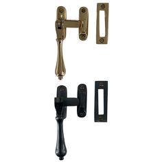 an image of door handles and latches on a white background with clippings