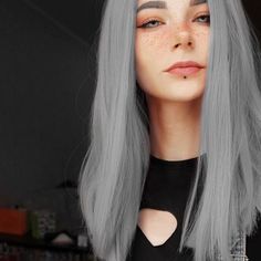 Soft Grunge Hair, Silver Grey Hair, Winter Hair Color, Short Hair Color, Hair Color Blue, Grunge Hair, Grey Hair, Silver Hair, Blonde Hair Color