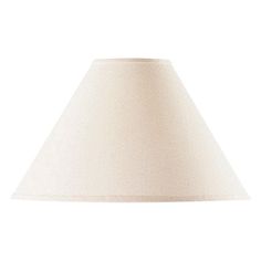 a white lamp shade on a white background