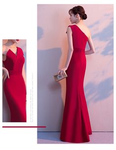 Features: Style: Sexy Occasion: Party Material: Polyester Neckline: One Shoulder Sleeve Type: Sleeveless Pattern: Split Front Type: Sexy Evening Dresses Season: Four Seasons Size Bust Waist Hips Length cm inch cm inch cm inch cm inch S 78-84 31-33 62-68 24-27 78-86 31-34 130 51 M 82-88 32-35 66-72 26-28 82-90 32-35 130 51 L 86-92 34-36 70-76 28-30 86-94 34-37 130 51 Stretch V-neck Evening Dress For Banquet, Solid Color Evening Dress For Party And Prom, Stretch V-neck Evening Dress For Party, Solid Color Dresses For Prom Season Party, Bodycon Sleeveless Evening Dress, Sleeveless Bodycon Evening Dress, Solid Floor-length Evening Dress For Party, Solid Color Floor-length Evening Dress For Parties, Sleeveless Evening Dress For Banquet Holiday