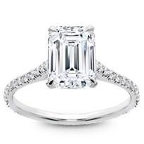 an emerald cut diamond engagement ring