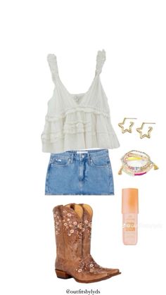 Chris Stapleton Concert, Country Festival Outfit, Cowgirl Style Outfits, Country Summer, Country Style Outfits