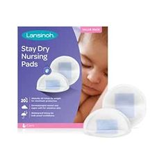 lansinoh stay dry nursing pads for breastfeedings, pack of 2