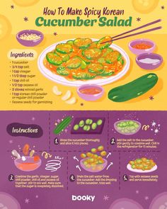 how to make spicy korean cucumber salad with instructions and step - by - step pictures