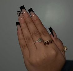 Colored Acrylic Nails, French Tip Acrylic Nails, Her Nails, Classy Acrylic Nails, Long Acrylic Nails Coffin, Acrylic Nails Coffin Pink